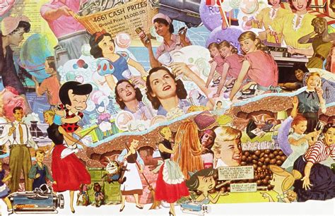 1950s Pop Culture Collage 2014 sally edelstein in 2020 | Pop culture ...