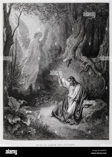 Jesus meets angel in garden gethsemane on mount olives hi-res stock photography and images - Alamy