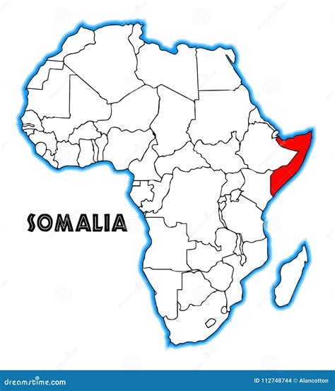 Somalia - Outline Map Vector Illustration | CartoonDealer.com #187254464