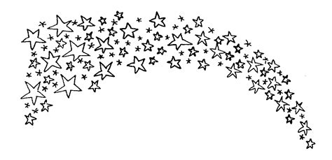 Star black and white shooting star clip art black and white free - WikiClipArt