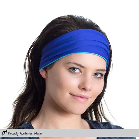 Workout Sweatband - Non-Slip, Wide, Reversible & Sweat Absorbing - Running Headband Made for ...