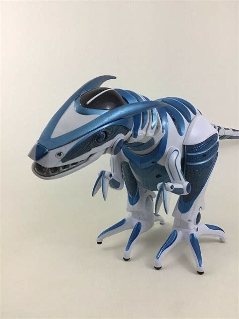 Roboraptor Blue Remote Control RC Interactive Dinosaur Robot Toy WowWee ...