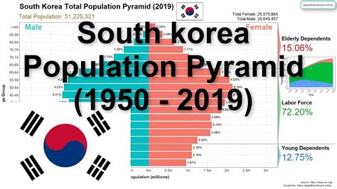 South Korea Population Pyramid (1950 - 2019) - YouTube