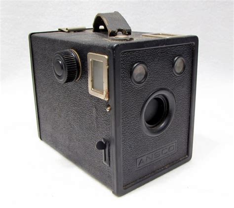 Vintage Ansco B2 Cadet Box Camera Retro Black by AntiqueFindz