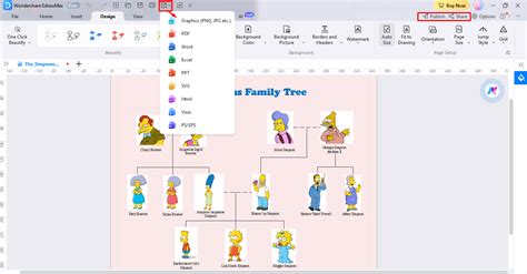 A Complete Family Tree of the Simpsons