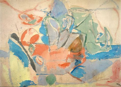 Mountains and Sea (1952) by Helen Frankenthaler. As reproduced in Art ...