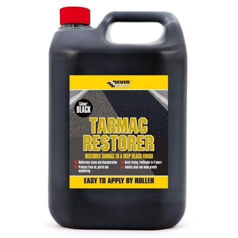 Everbuild Tarmac Driveway Restorer Paint 5 Litre - Black TARR5 | Sealants and Tools Direct