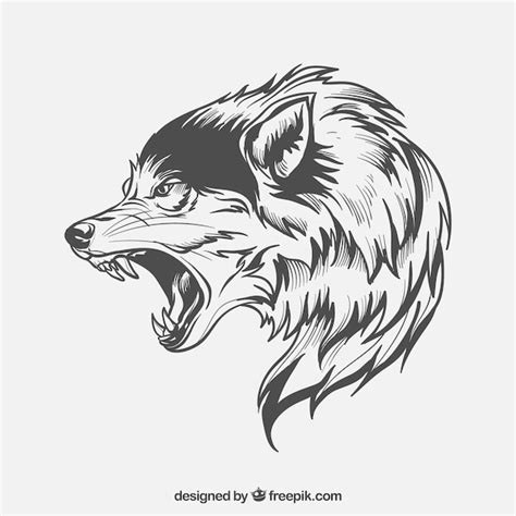 Wolf side-face | Free Vector