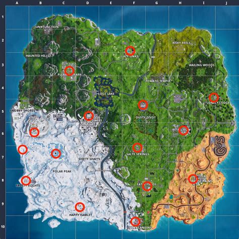 'Fortnite' Holiday Tree Locations Map: How to Beat the Christmas ...