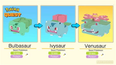 Pokemon Ivysaur Evolution Chart