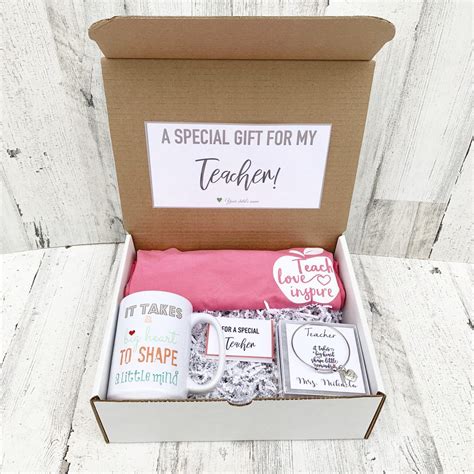 Teacher gift Box - Personalized Teacher Gift - Teacher Gift Set with ...