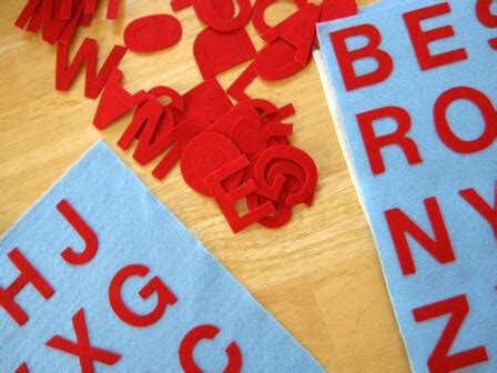 Make Your Own Felt Alphabet Letters