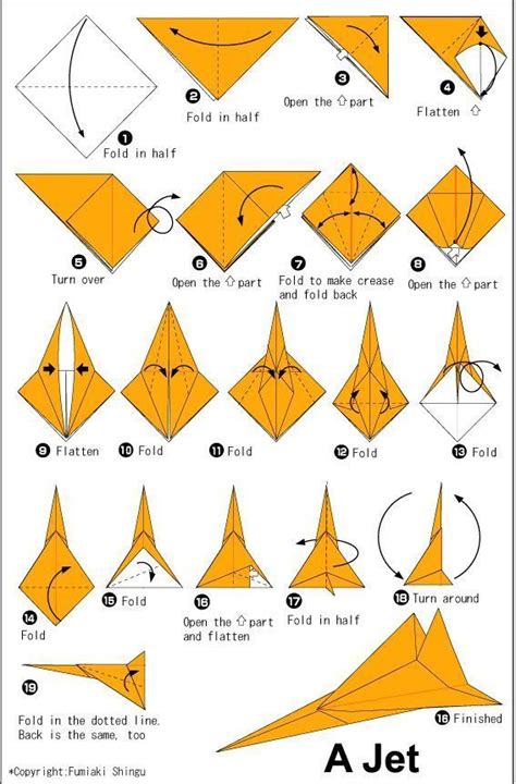 Origami Jet Schritt für Schritt Anleitung - origamileicht.tk | Origami ...