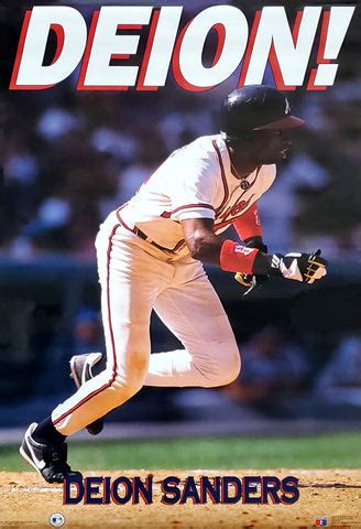 Deion Sanders "Deion!" Atlanta Braves MLB Action Poster - Costacos Bro ...