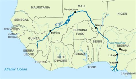 Niger River Map | Wondering Maps