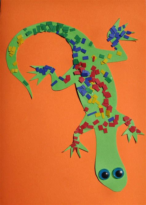Mosaic Lizard | Recipe | Lizards, Activities and Bright