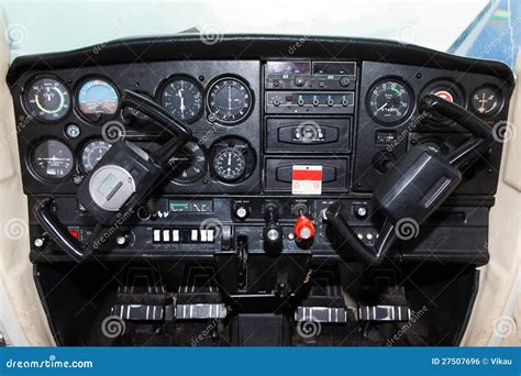 Cockpit Of Cessna 152 Aircraft Stock Photo | CartoonDealer.com #27507696