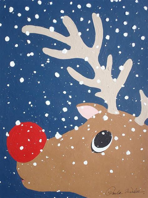 [35+] Reindeer Easy Christmas Paintings For Kids