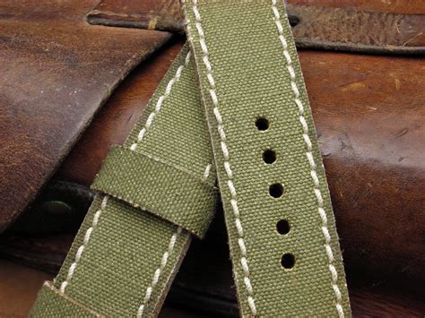 Leather Backed Canvas Watch Straps | Handmade Straps | Vintager Straps