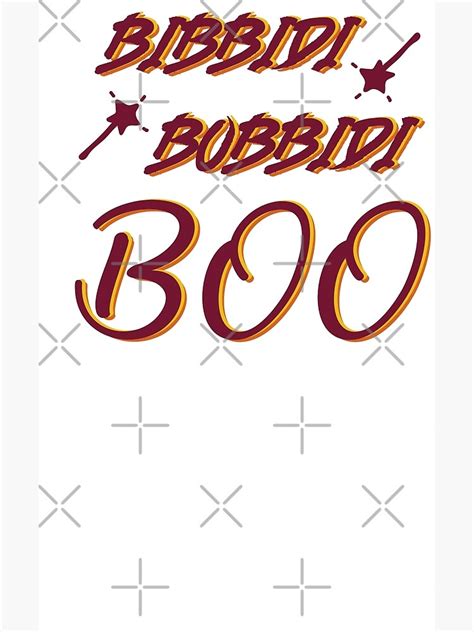 "Bibbidi bobbidi BOO. Magic purple wand. " Poster for Sale by Scarlet4Iris | Redbubble