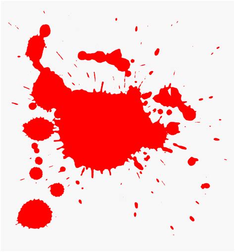 Transparent Background Red Paint Splatter, HD Png Download - kindpng