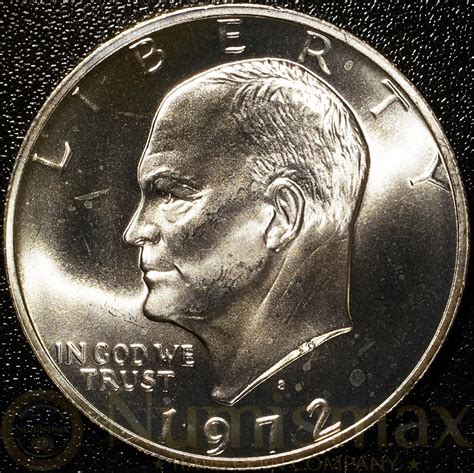 1972-S Eisenhower Uncirculated Silver Dollar - Numismax