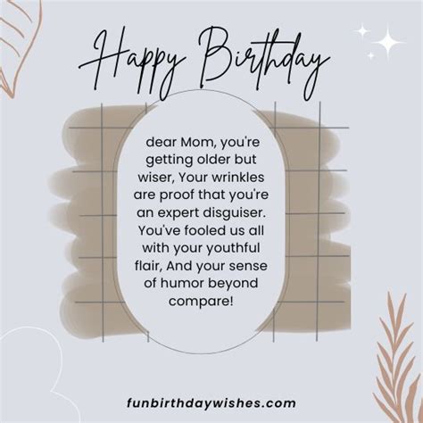 Funny Birthday Poems For Mom