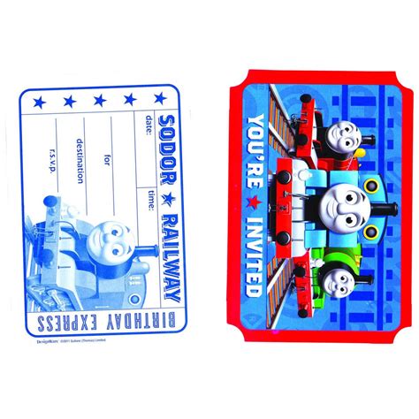 Thomas The Tank Engine Invitations