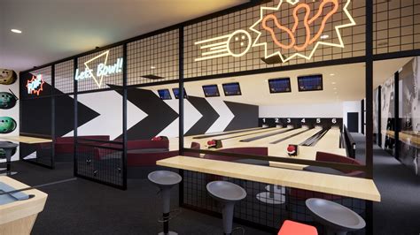 Cinema, Arcade and Bowling alley design | CGTrader