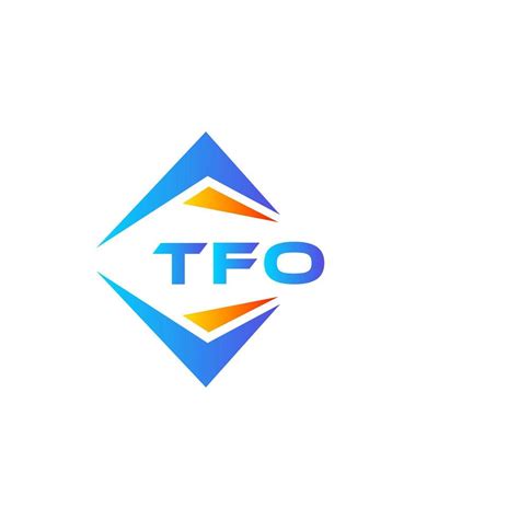 TFO abstract technology logo design on white background. TFO creative initials letter logo ...