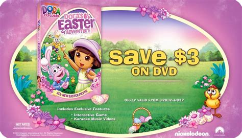 nickelodeon favorites :: dora’s easter adventure dvd {$3 off coupon} – the SIMPLE moms