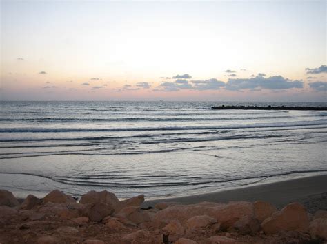 Free Sunset on the beach in Haifa, Israel Stock Photo - FreeImages.com