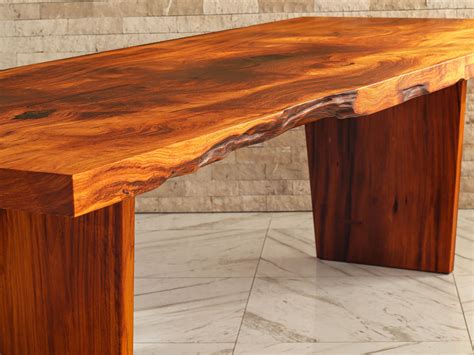 Faisal Malik Design - Custom Dining Table in Single Slab reclaimed Afzelia