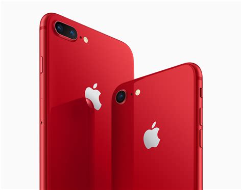 Apple introduces iPhone 8 and iPhone 8 Plus (PRODUCT)RED Special Edition - Apple