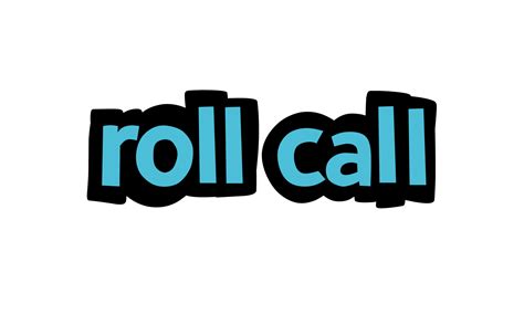 ROLL CALL writing vector design on white background 6795081 Vector Art at Vecteezy