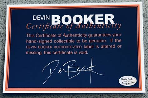 Devin Booker Autographed Signed Phoenix Suns Autograph 16X20 NBA Photo (JSA & Booker COA)