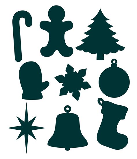 Christmas Ornaments Cutouts - 10 Free PDF Printables | Printablee