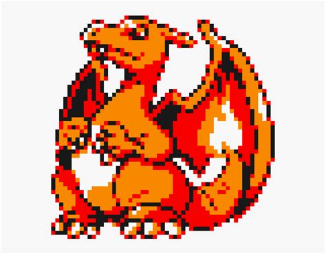 Pokemon Yellow Charizard Sprite, HD Png Download , Transparent Png Image - PNGitem