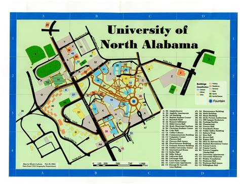 U of North Alabama Campus Map by micahcochran on DeviantArt