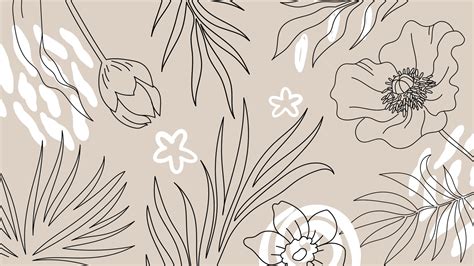 Black And White Floral Wallpaper Designs