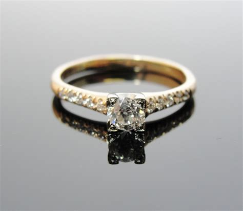 Antique Old Mine Cut Diamond in Refurbished Victorian