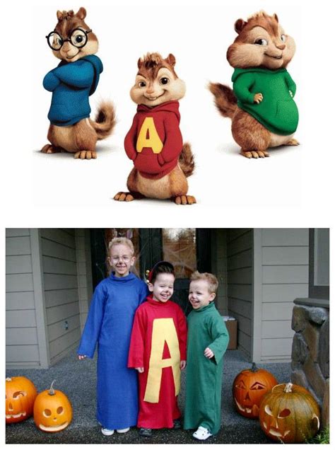 Characters: Alvin, Simon, Theodore / TV show: Alvin & The Chipmunks / Costumes… | Cute kids ...