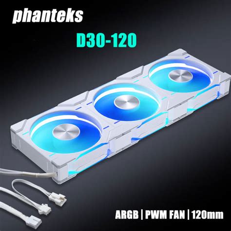 Phanteks D30-120 case 120mm Fan Regula/ Reverse Airflow 4pin PWM, 30mm ...