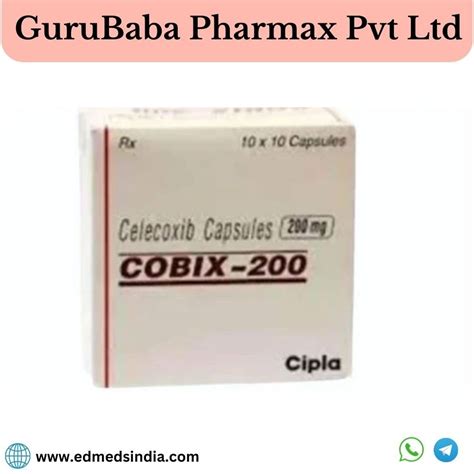 Celecoxib Capsules Cobix 200 mg at Rs 55/stripe | Pain Relief Drugs in Nagpur | ID: 19302402555