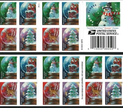 2023 Snowglobes Christmas Forever Stamps – FallenCollector