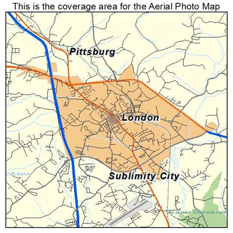 Aerial Photography Map of London, KY Kentucky