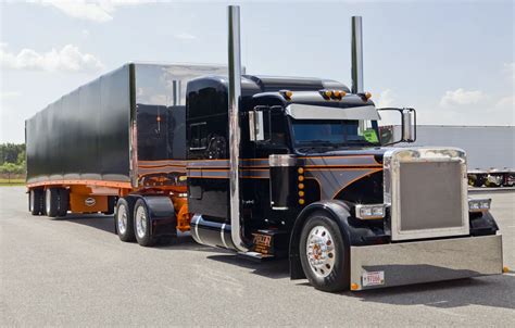 Wallpaper custom, truck, peterbilt, semi show images for desktop, section грузовики - download