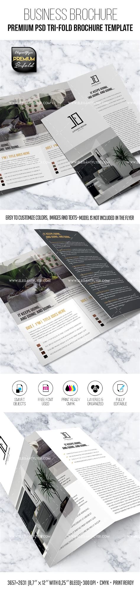 Business - Tri-Fold Brochure PSD Template - 10021862 | by ElegantFlyer