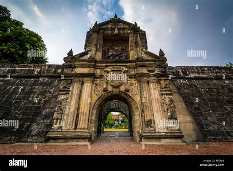 Entrance to Fort Santiago, in Intramuros, Manila, The Philippines Stock Photo - Alamy