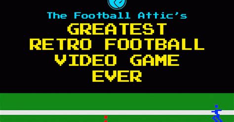 The Greatest Retro Football Video Game Ever: Semi Finals ~ The Football ...